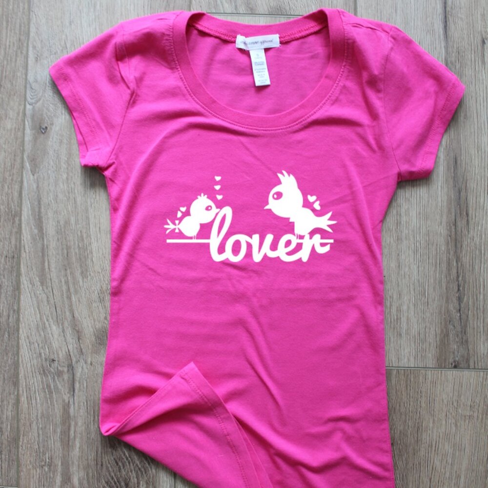 Cancer Support Bird Lover Bright Pink T-Shirt